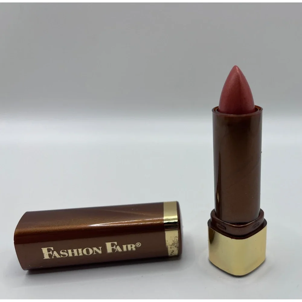 Fashion Fair Lipstick Berry Cool Grenadine 8148A‎ Brown Gold Tube 0.14oz 4g USA